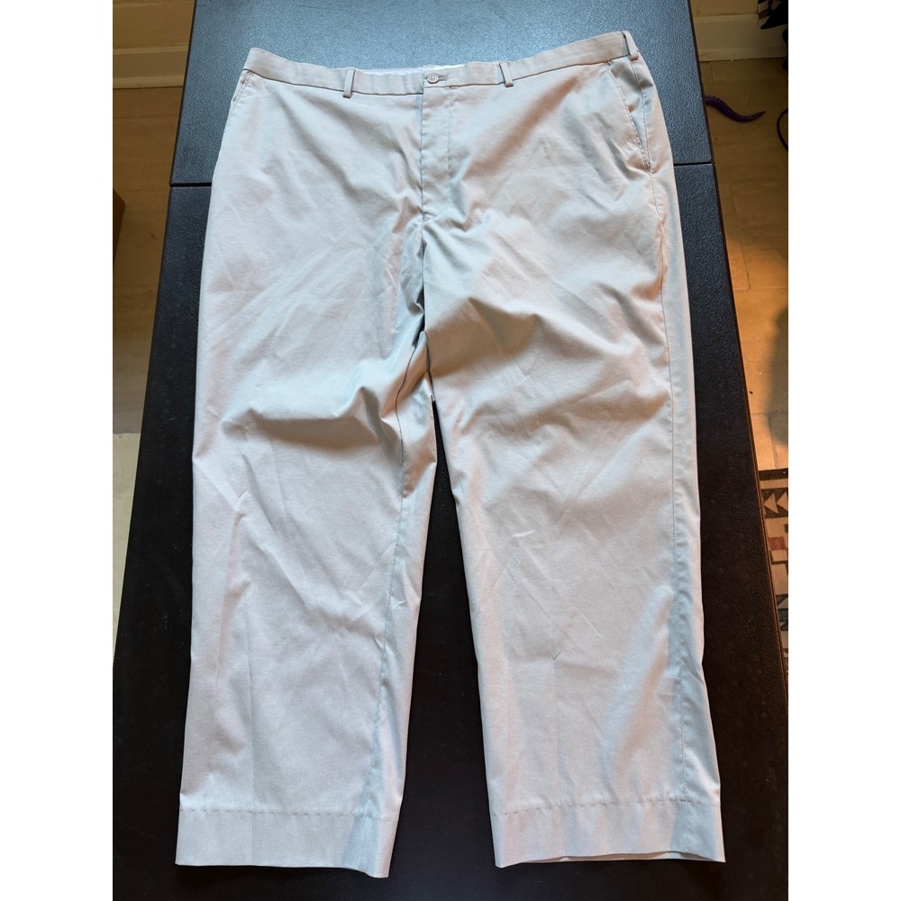 Peter Millar EB66 Classic Fit Performance Pants Light Grey Mens 44 x 28 Hemmed